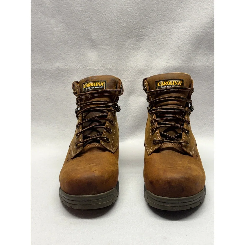 Carolina CA5520 Mens Waterproof Composite Toe Work Boots Brown Leather 11 2E